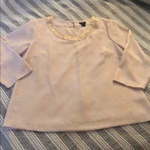 J.Crew Factory Draped Sequin-collar Top